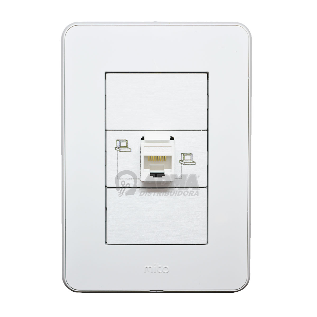 BASTIDOR COMPLETO JELUZ CON TOMA RJ45 EA