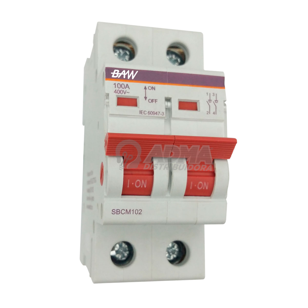 SECCIONADOR DE LINEA MODULAR BIPOLAR 100A BAW