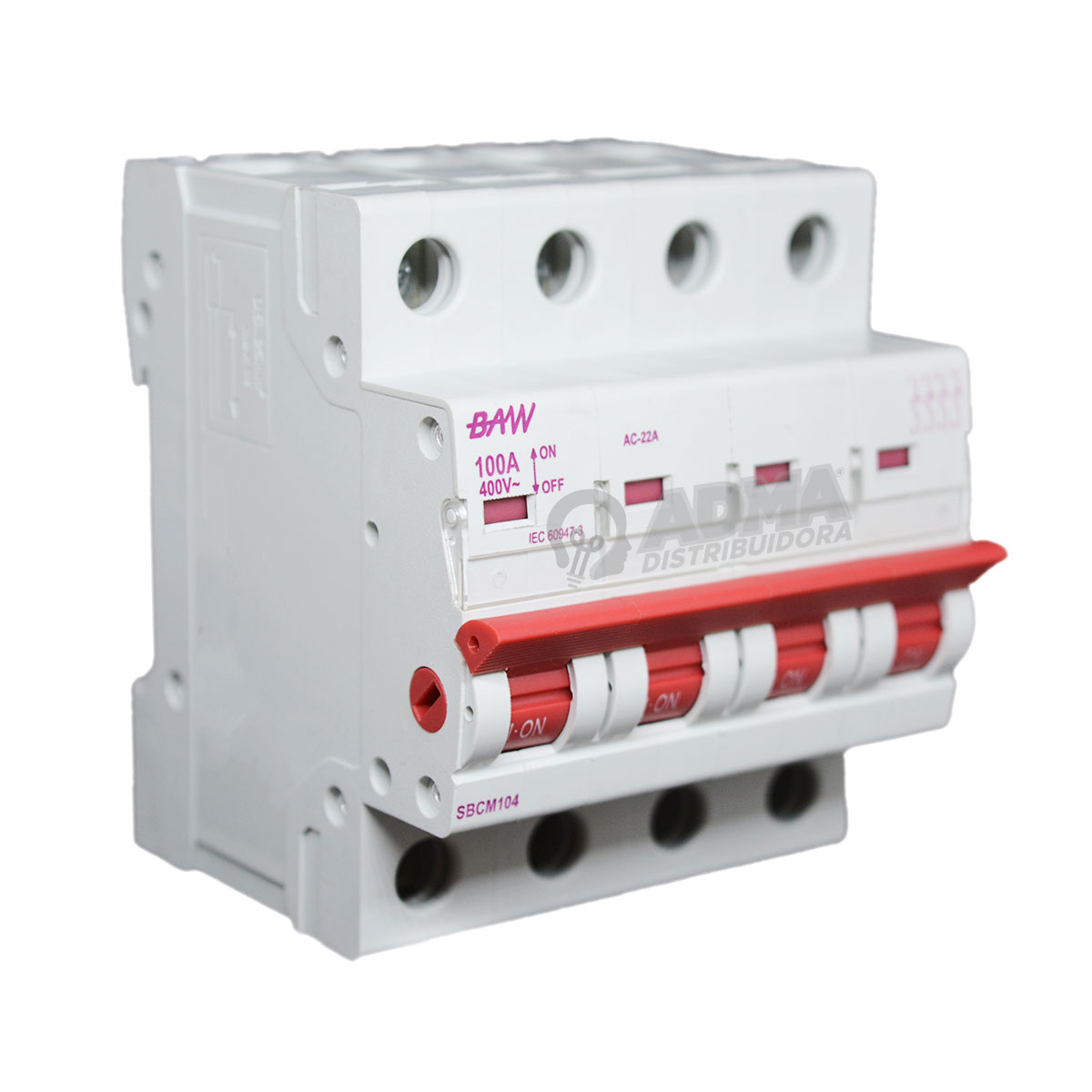 SELECCIONADOR MODULAR TETRAPOLAR 100A BAW