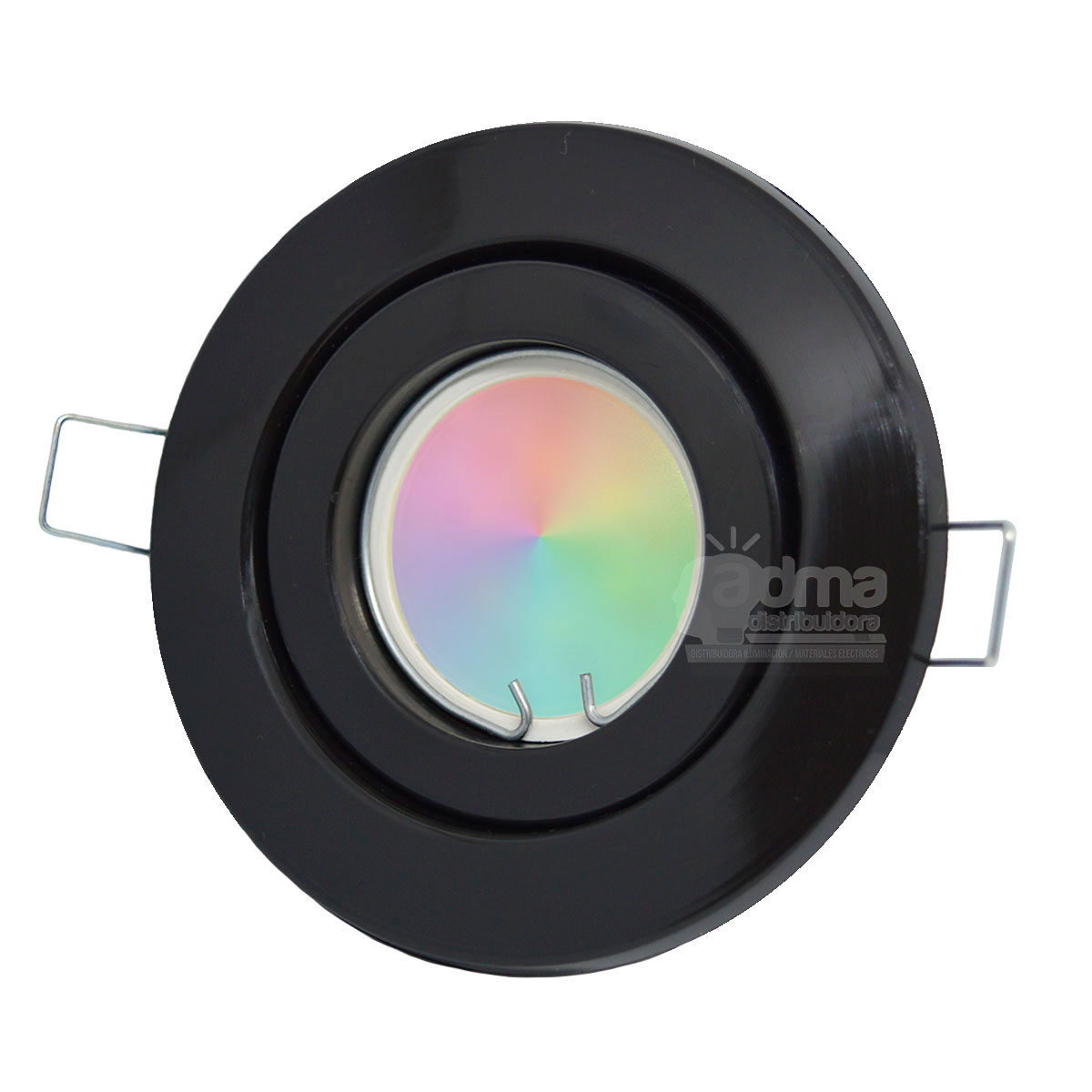 SPOT NEGRO + ZOCALOGU10 + DICROICA RGB BAW 7W