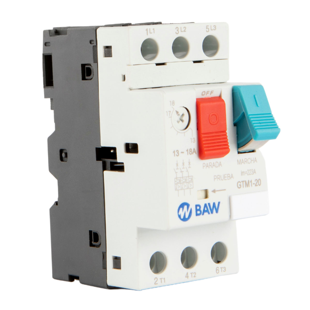 GUARDAMOTOR TM. 7,5kW. 13-18A. Icu:15kA