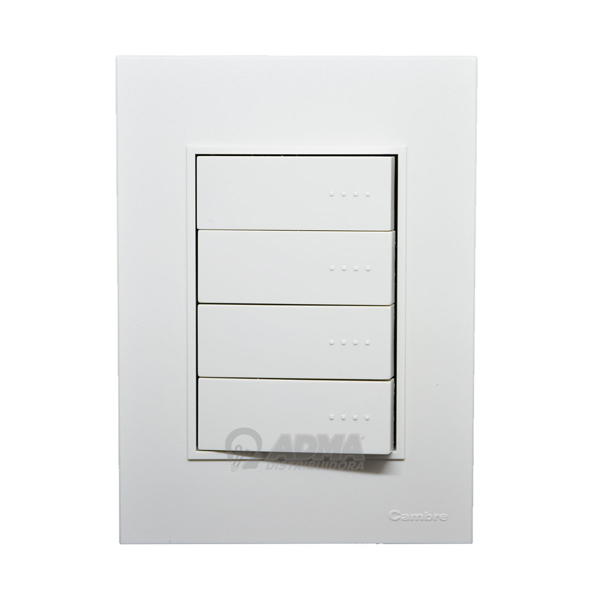 TAPA BASTIDOR COMPLETO BAUHAUS BLANCO + 4 PUNTOS