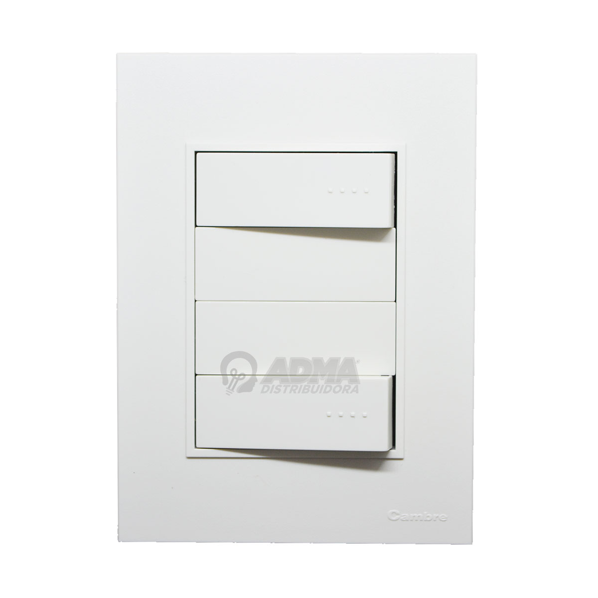 TAPA BASTIDOR COMPLETO BAUHAUS BLANCO 2 PUNTOS