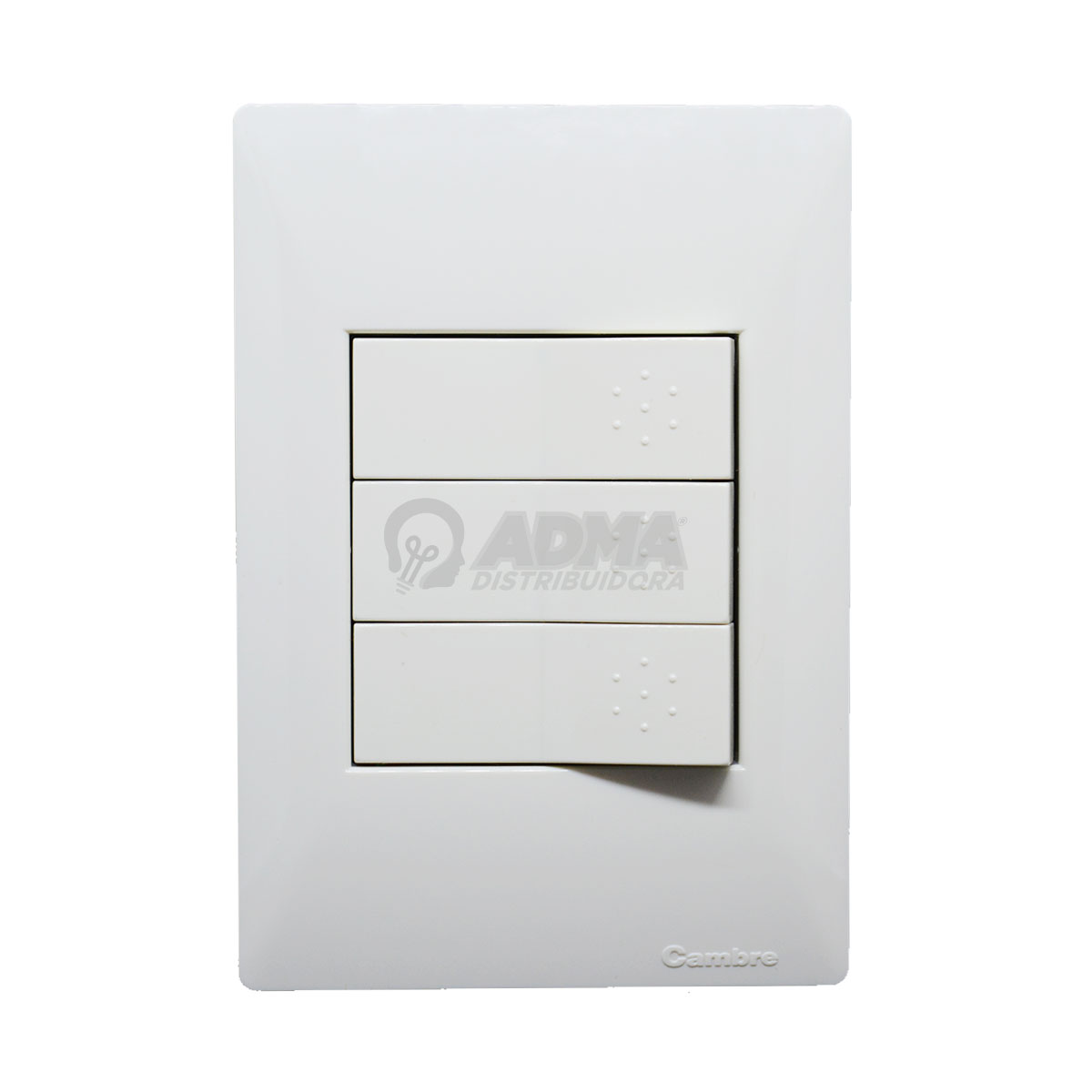 TAPA BASTIDOR COMPLETO SIGLO XXII BLANCO 3 PUNTOS