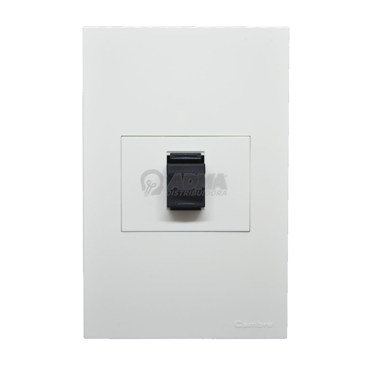 TAPA BASTIDOR SIGLO XXI BLANCO + TOMA RJ 45