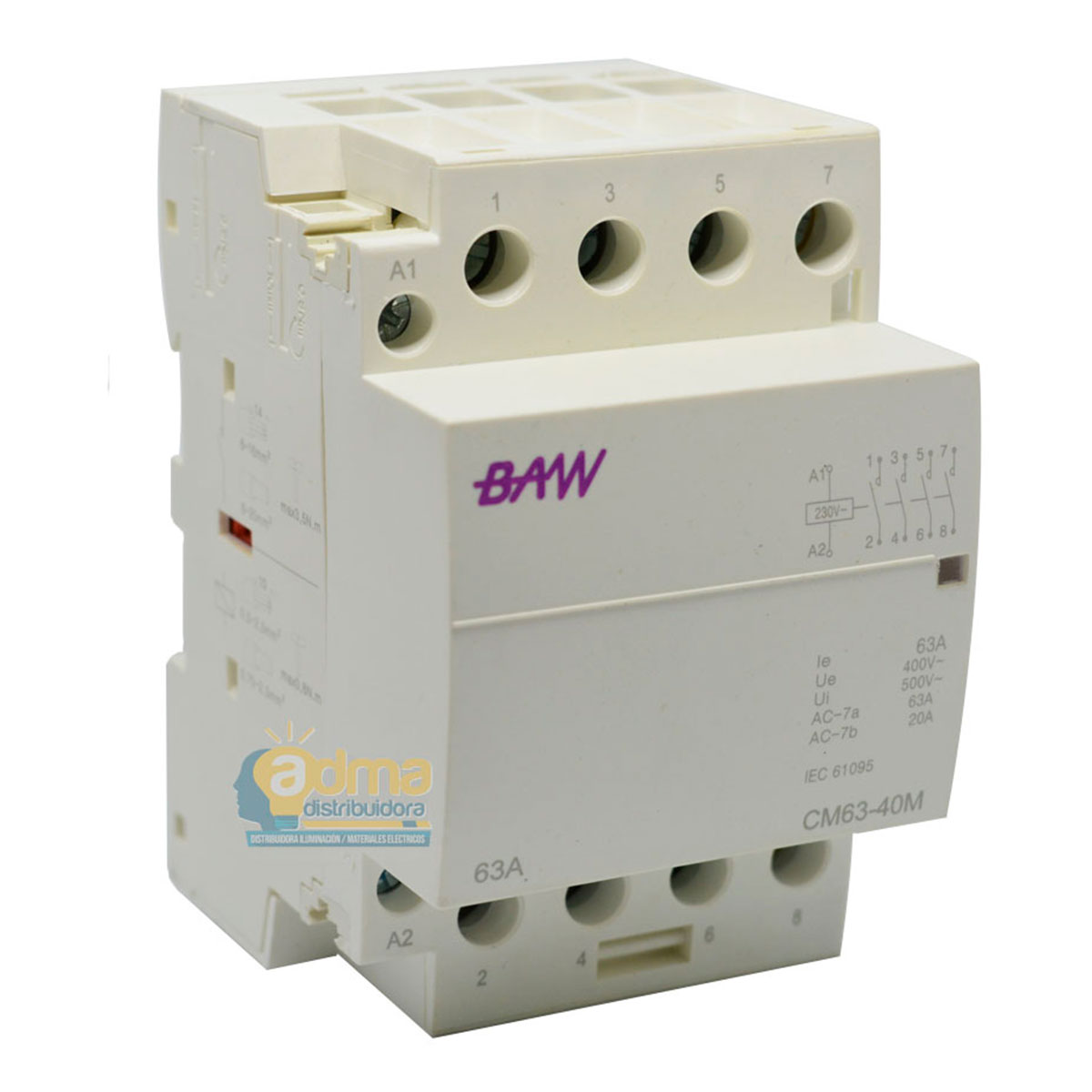 CONTACTOR MODULAR 2P 40A  220VCA