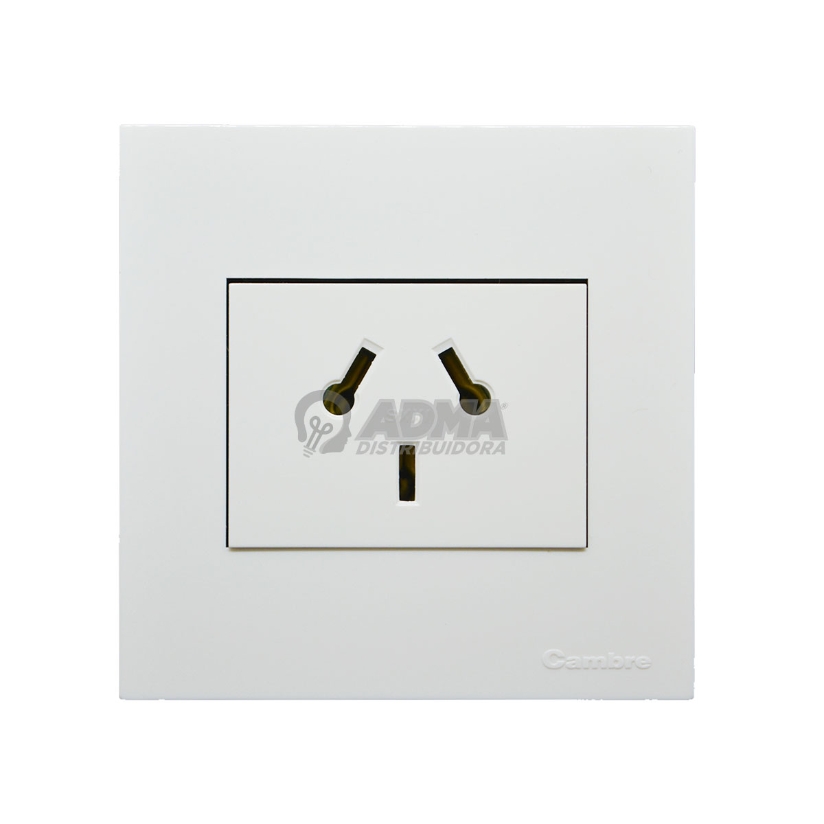 TAPA BASTIDOR MIGNON BLANCO SIGLO XXI + TOMA COMBINADO