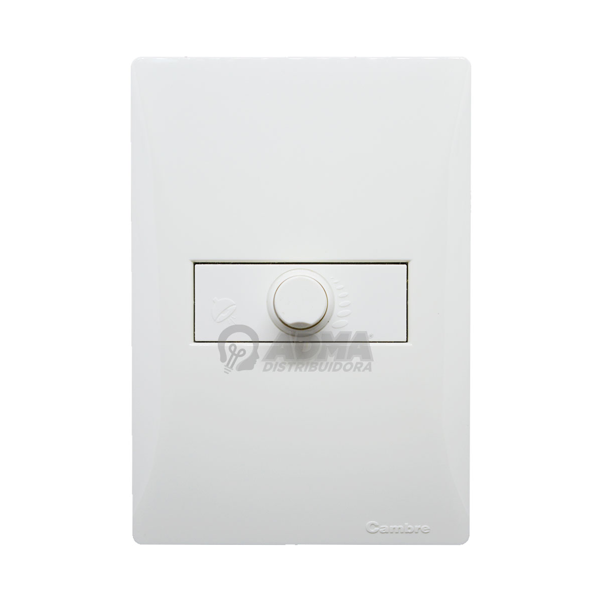 TAPA BASTIDOR + DIMMER CAMBRE APTO LED SIGLO XXII BLANCO