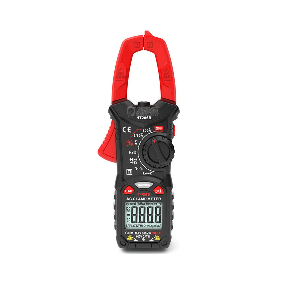 PINZA DIGITAL AMPEROMETRICA TRMS 600A AC