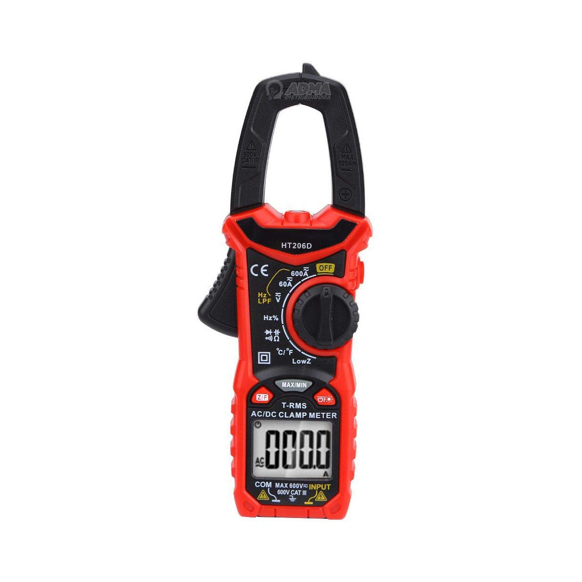 PINZA DIGITAL AMPEROMETRICA CAPACIMETRO 600A AC/DC