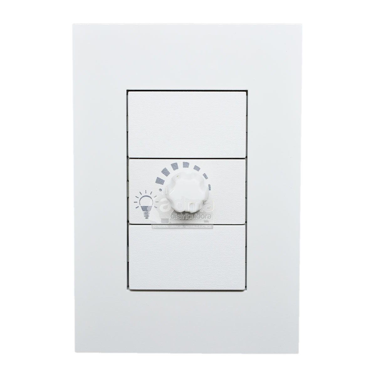 TAPA BASTIDOR JELUZ PLATINUM + DIMMER LUZ APTO LED EA
