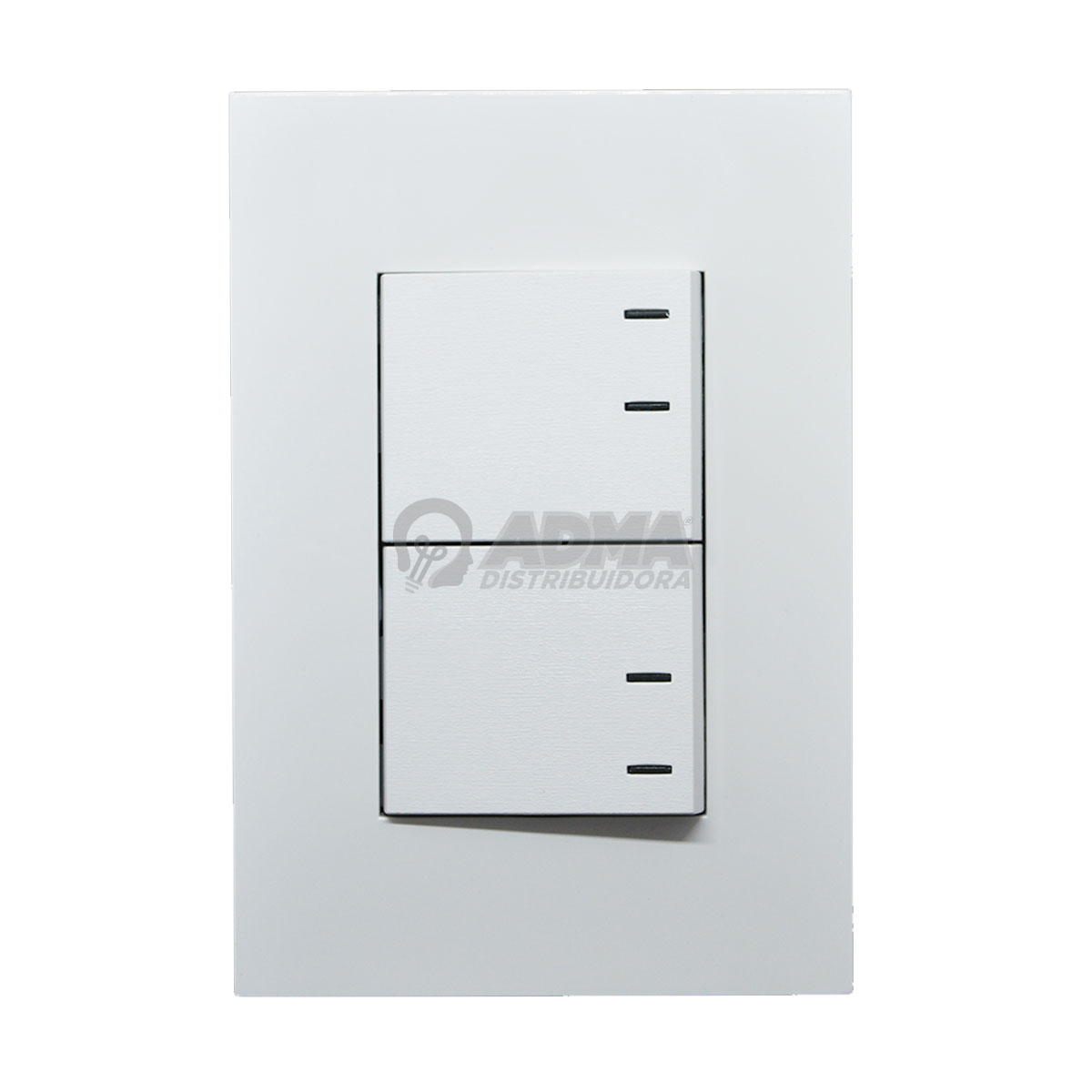BASTIDOR COMPLETO INTERRUPTOR COMBINADO 2 PUNTOS JELUZ PLATINUM