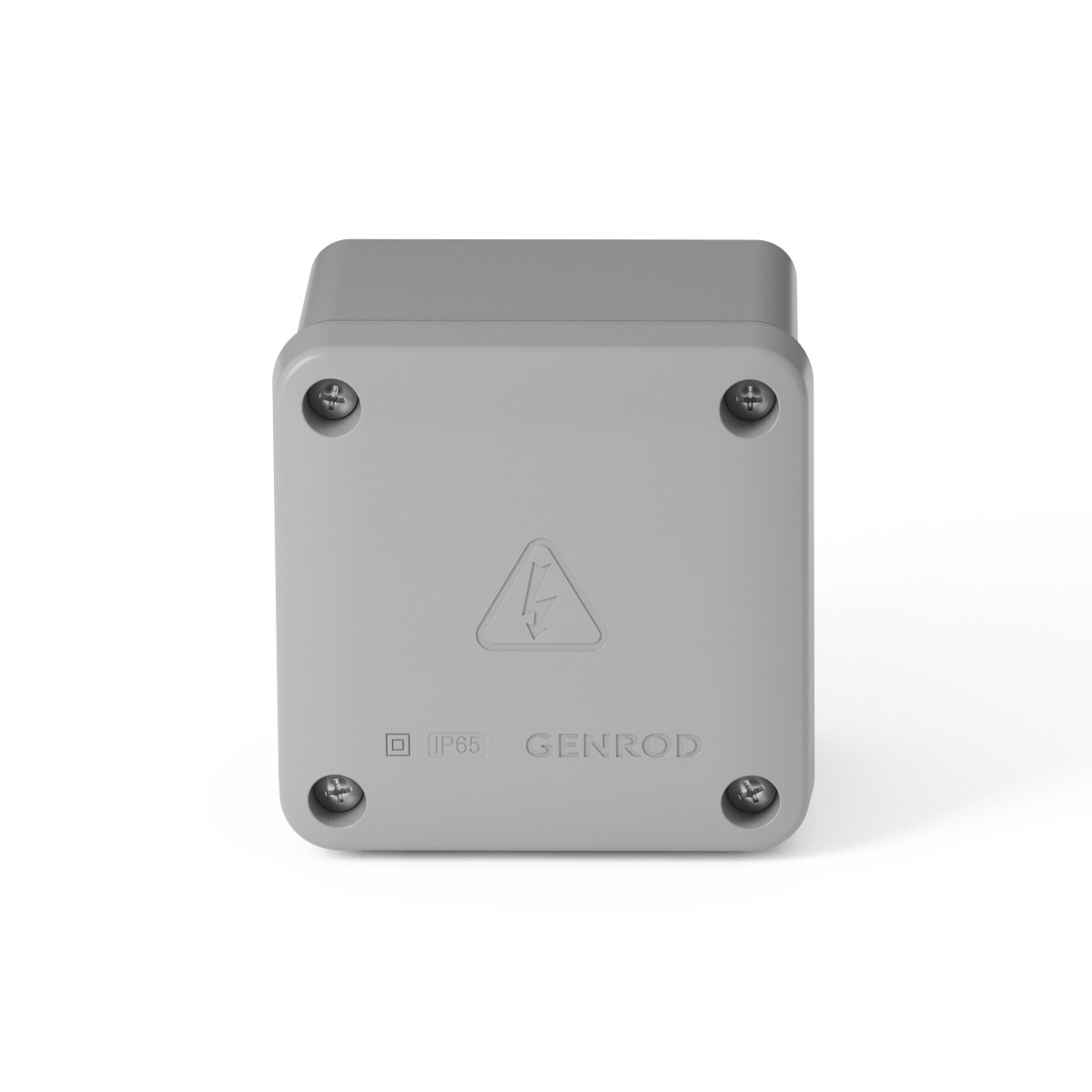 CAJA CUADRADA CON TAPA SOBREPONER 90X90X55 GRIS GENROD