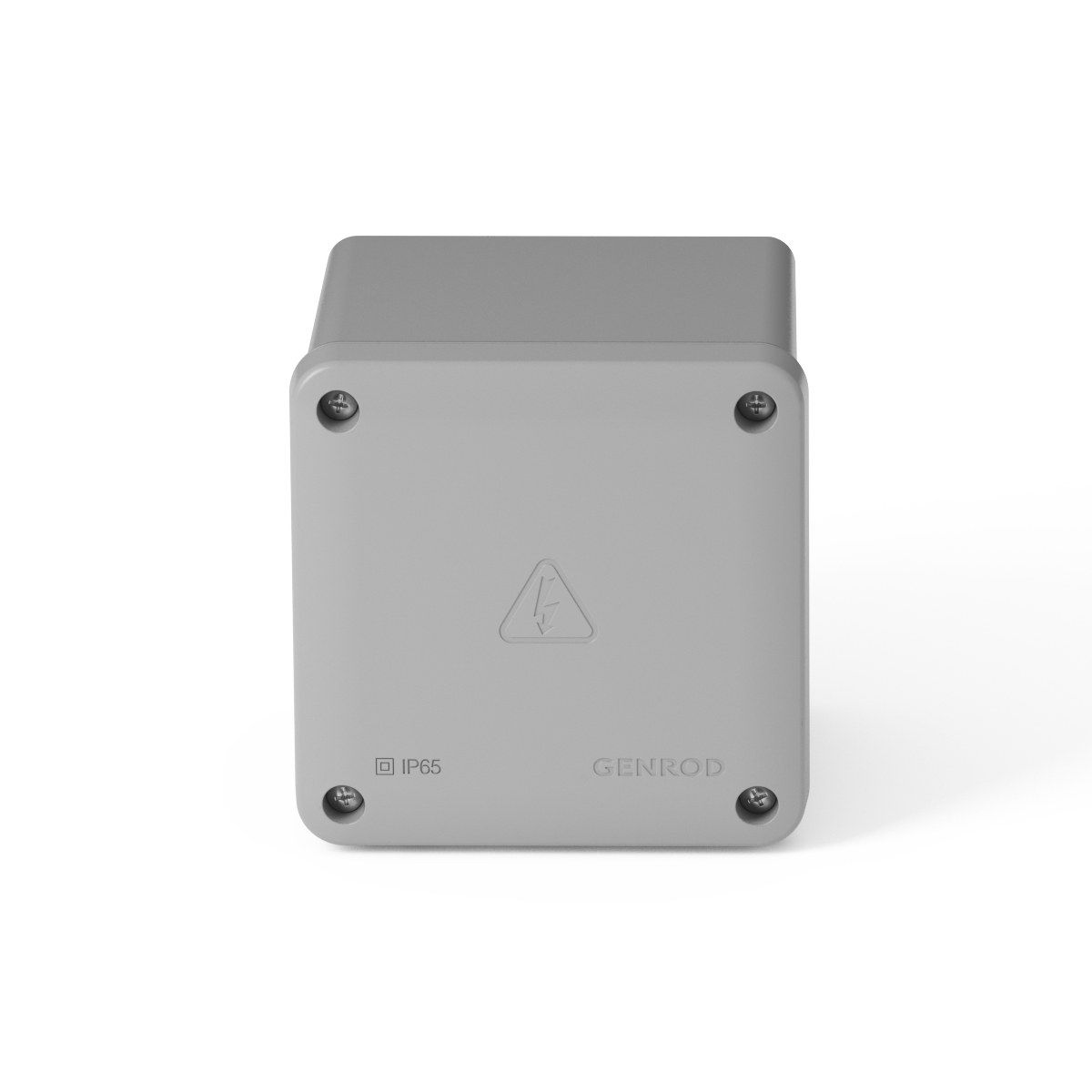 CAJA CUADRADA CON TAPA SOBREPONER 115X115X80 GRIS