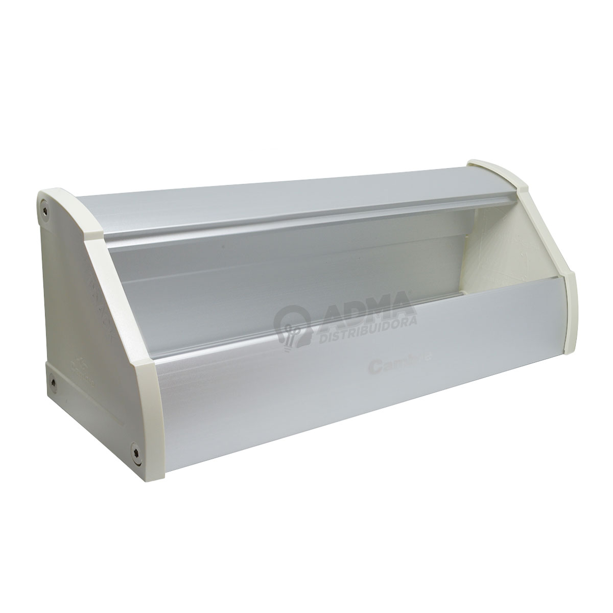 T-TRACK DE ALUMINIO CAMBRE TAPAS BLANCAS