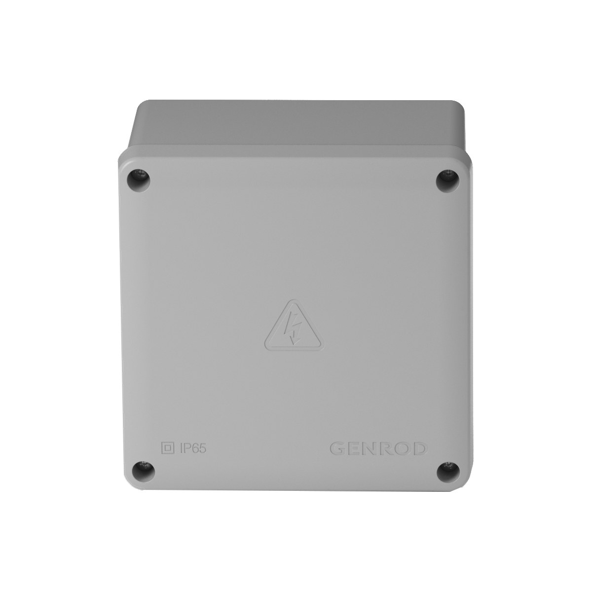 CAJA CUADRADA CON TAPA SOBREPONER IP65 210X210X110 GRIS GENROD