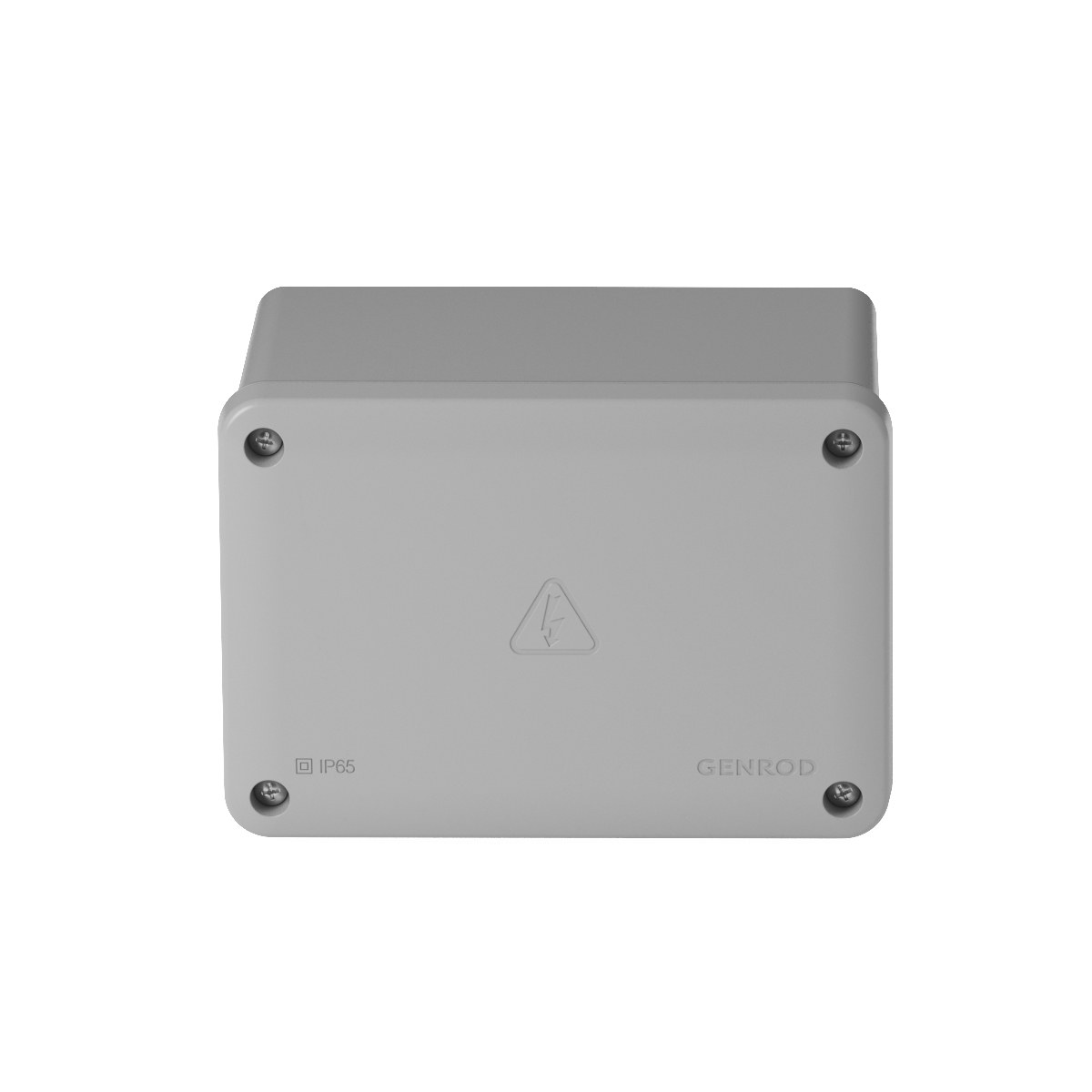 CAJA RECTANGULAR CON TAPA SOBREPONER 165X210X110 GRIS GENROD