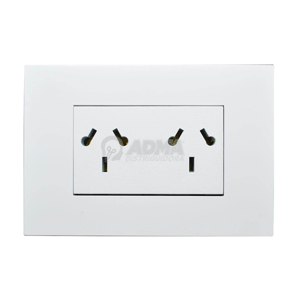 BASTIDOR ARMADO + DOBLE TOMA COMBINADO 10A JELUZ PLATINUM