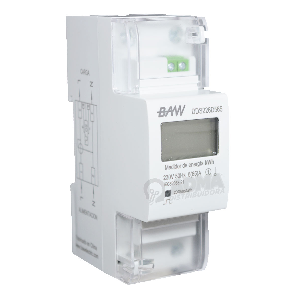MEDIDOR KWH 5(65)A 230V 50HZ. 2P