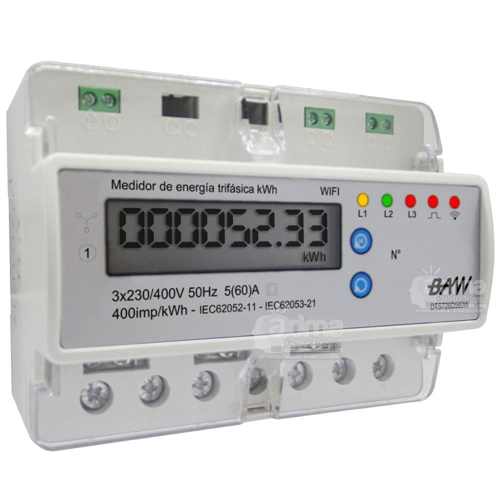 MEDIDOR KWH WIFI 5(60)A. 3X230/400V-50HZ