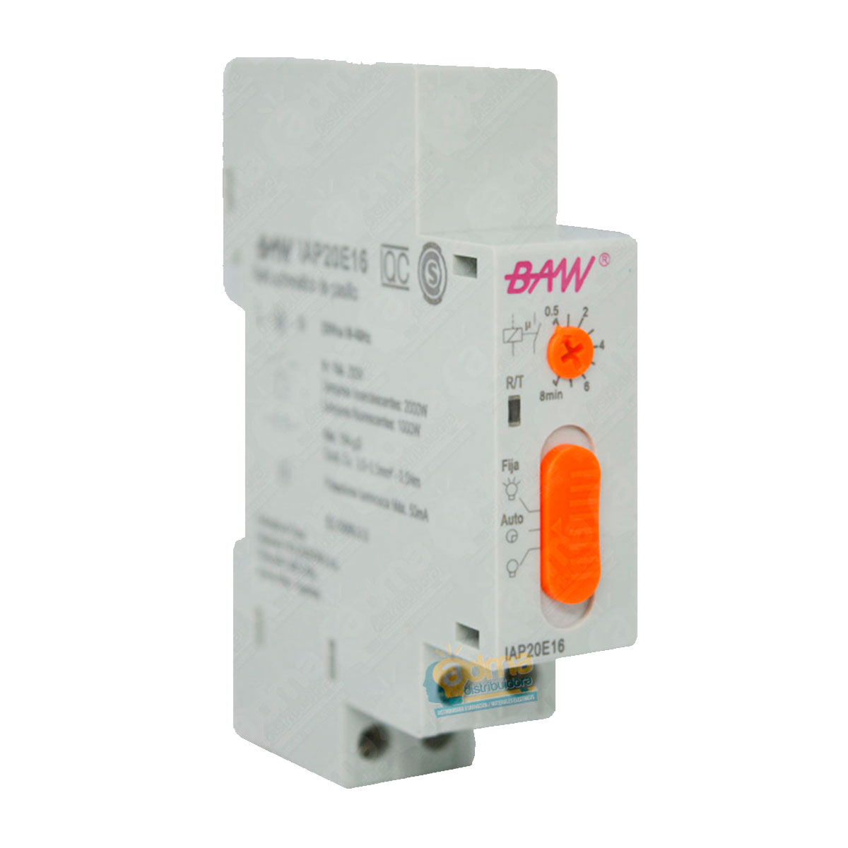 TEMPORIZADOR ANALOGICO RIEL DIN ELECT 0.5-20M 16A