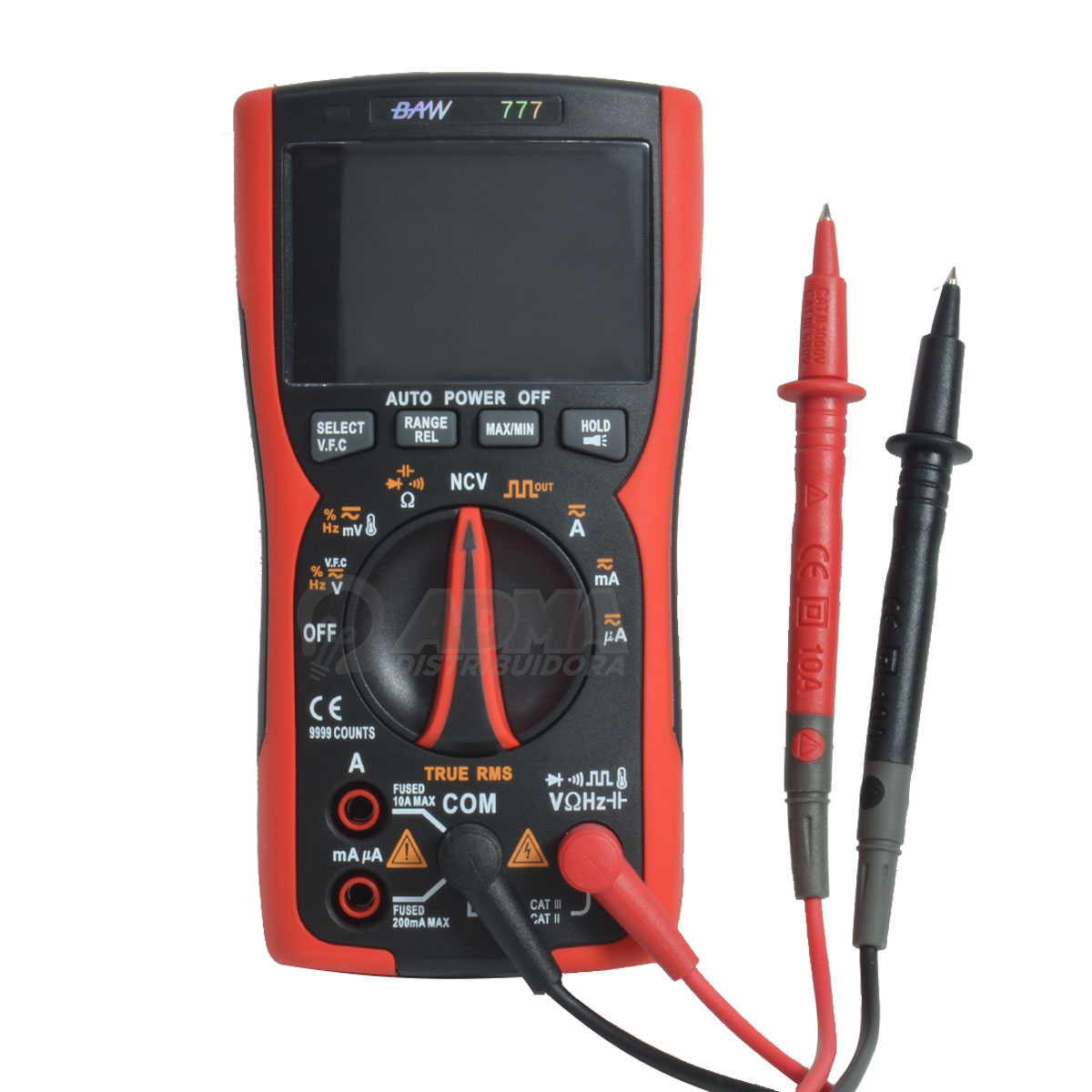 MULTIMETRO DIGITAL TRUE RMS RANGO AUTOMATICO BAW