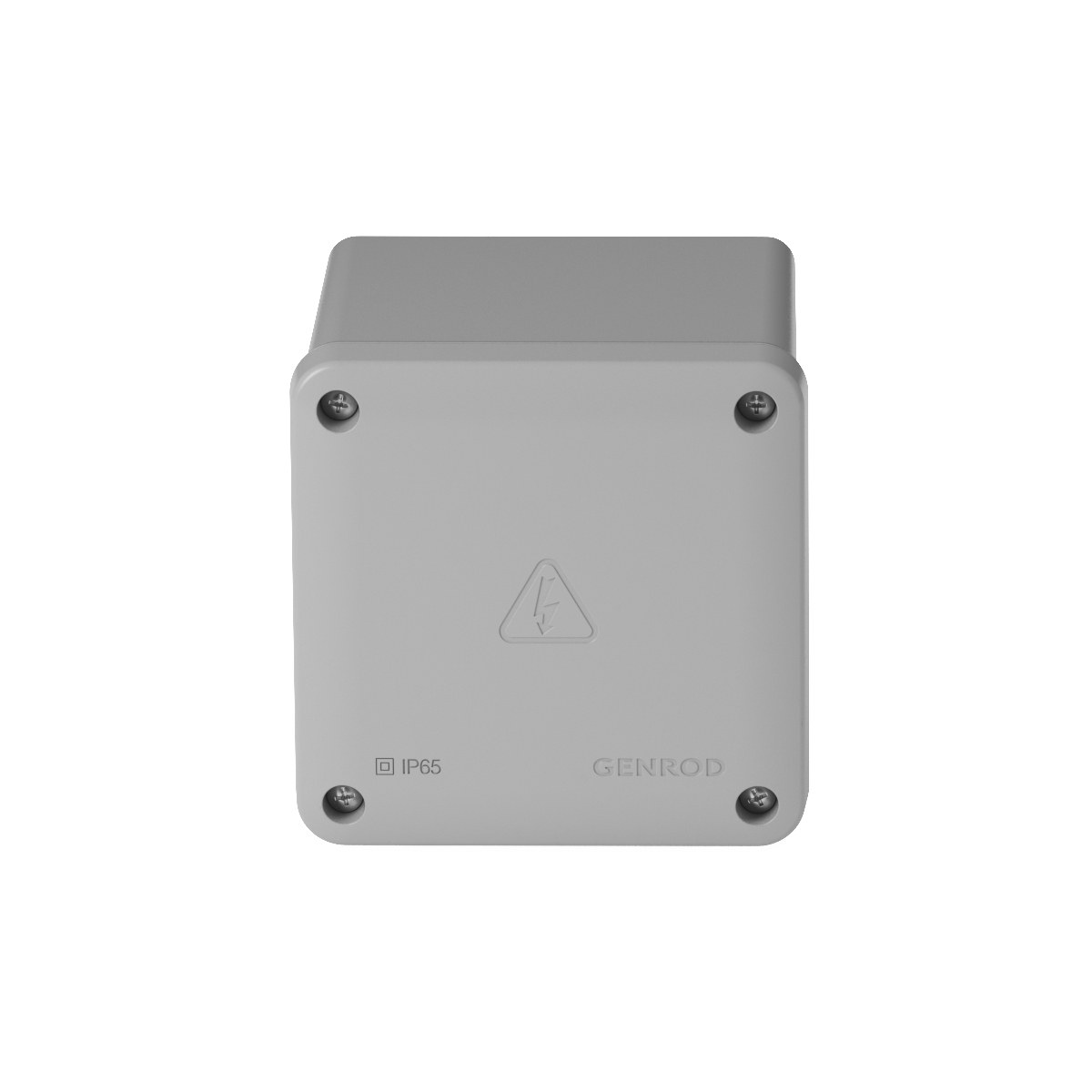 CAJA RECTANGULAR CON TAPA SOBREPONER 165X210X80 GRIS GENROD