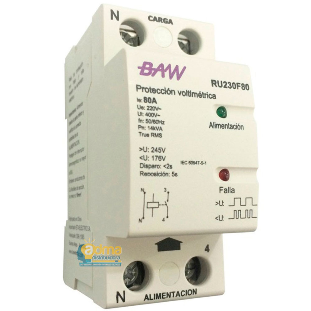 PROTECTOR DE TENSION 2P 80A