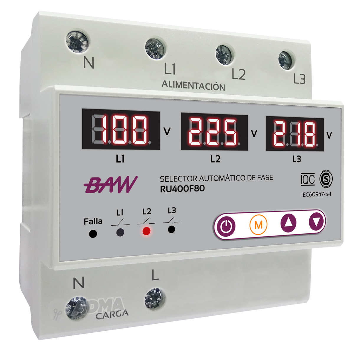 SELECTOR AUTOMATICO DE FASE 4P 63A