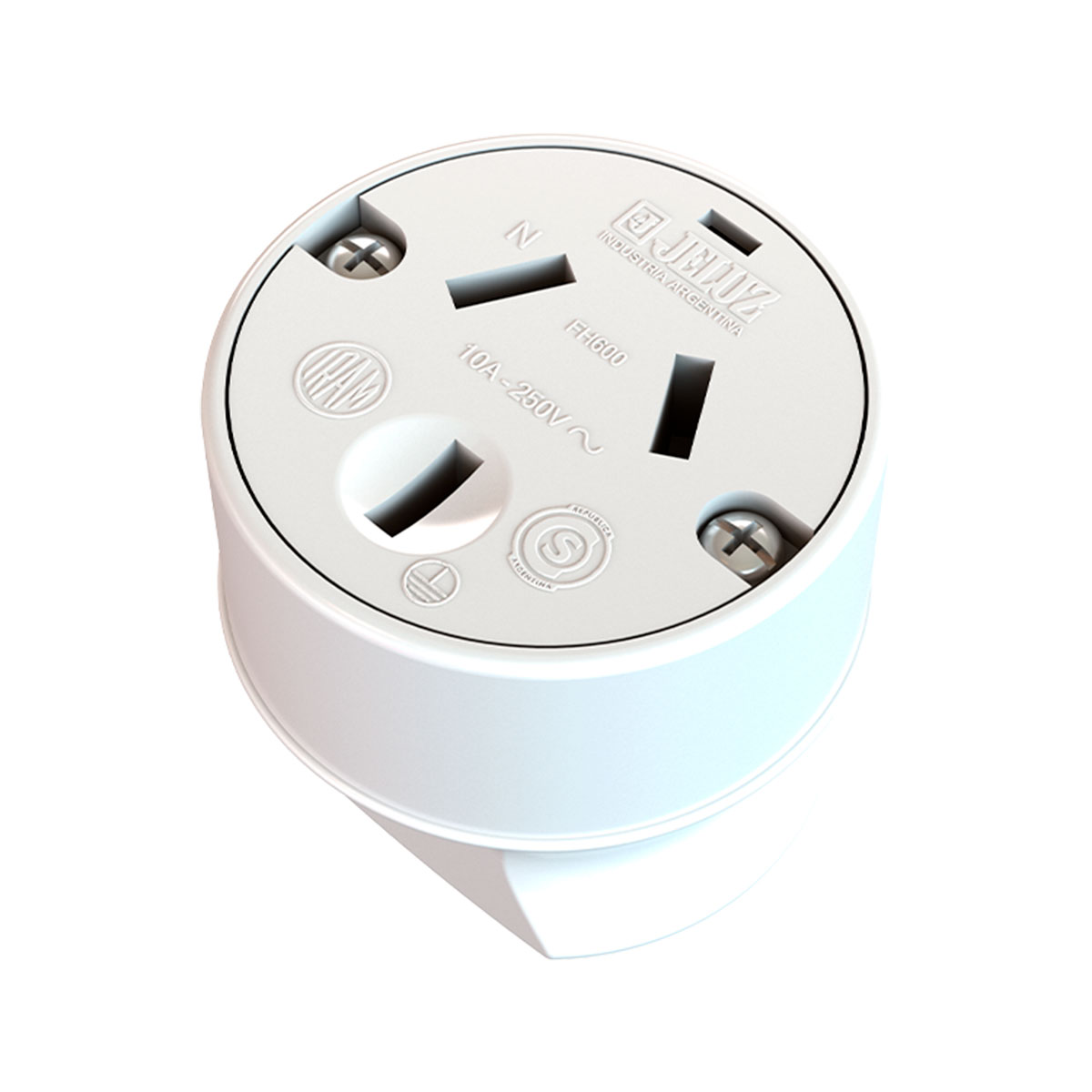 FICHA HEMBRA 10A JELUZ BLANCA AXIAL