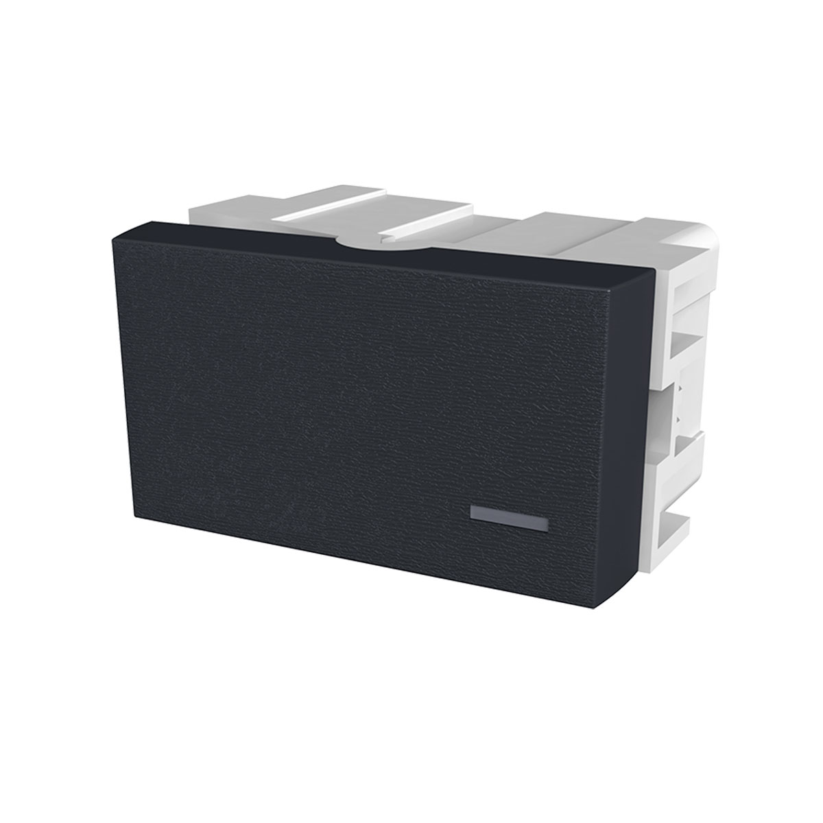 INTERRUPTOR UNIPOLAR JELUZ PLATINUM NEGRO