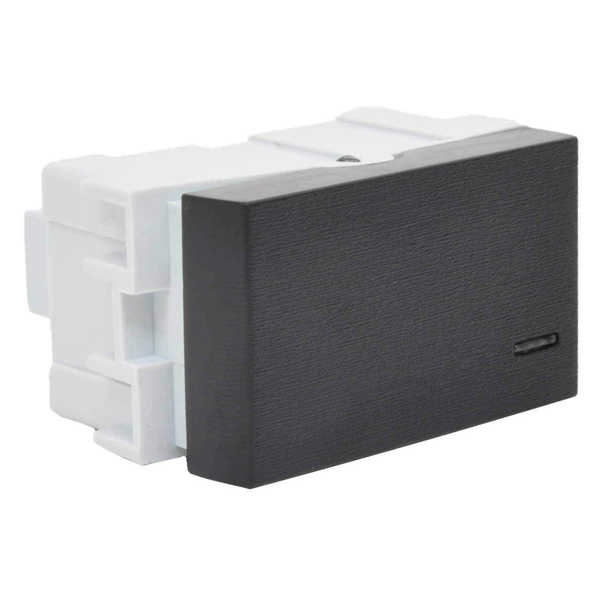 INTERRUPTOR UNIPOLAR COMBINACION JELUZ PLATINUM NEGRO