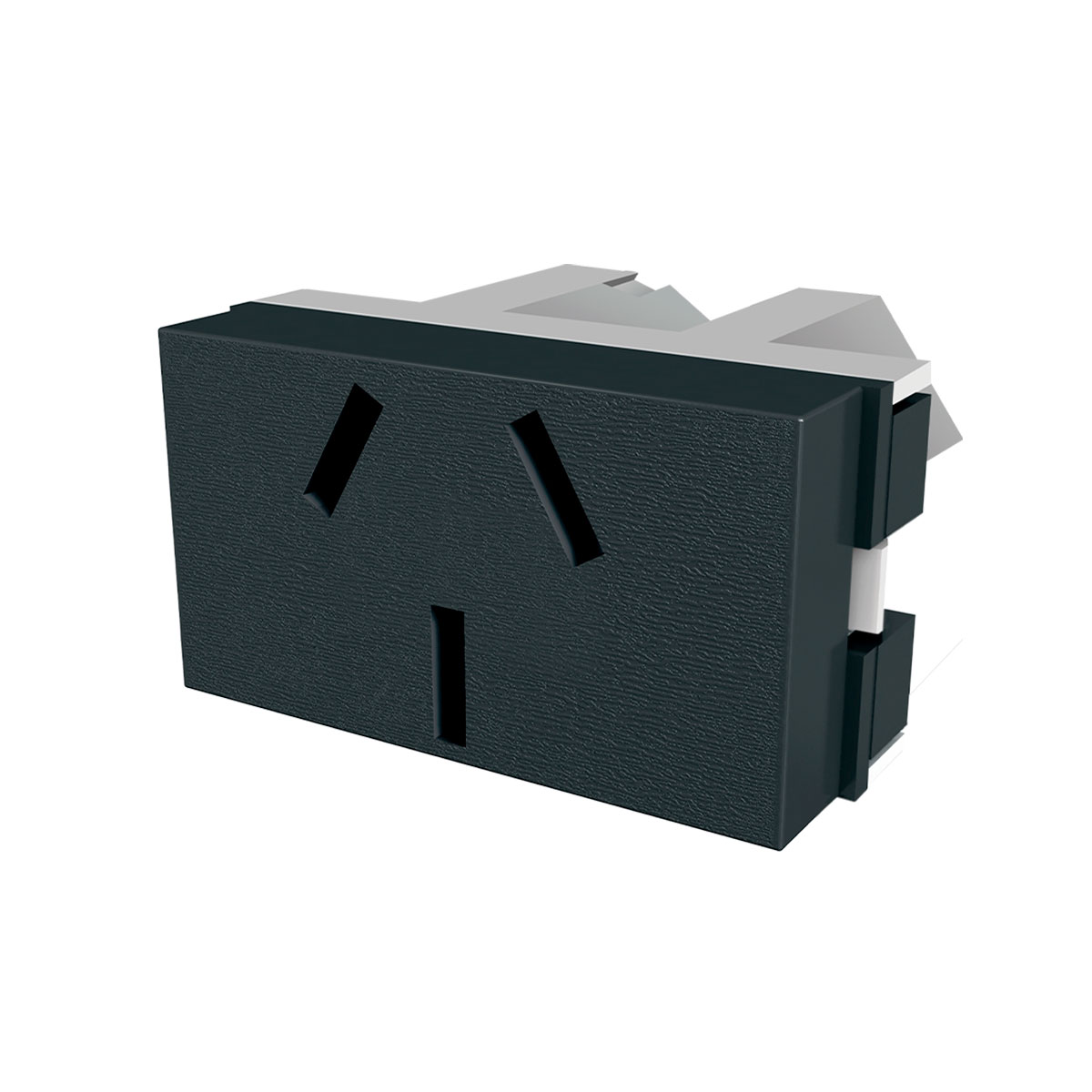 TOMACORRIENTE BIPOLAR 10A NEGRO JELUZ PLATINUM