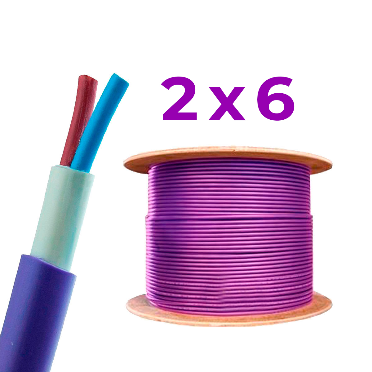 CABLE SUBTERRANEO 2X6MM TREFILCON