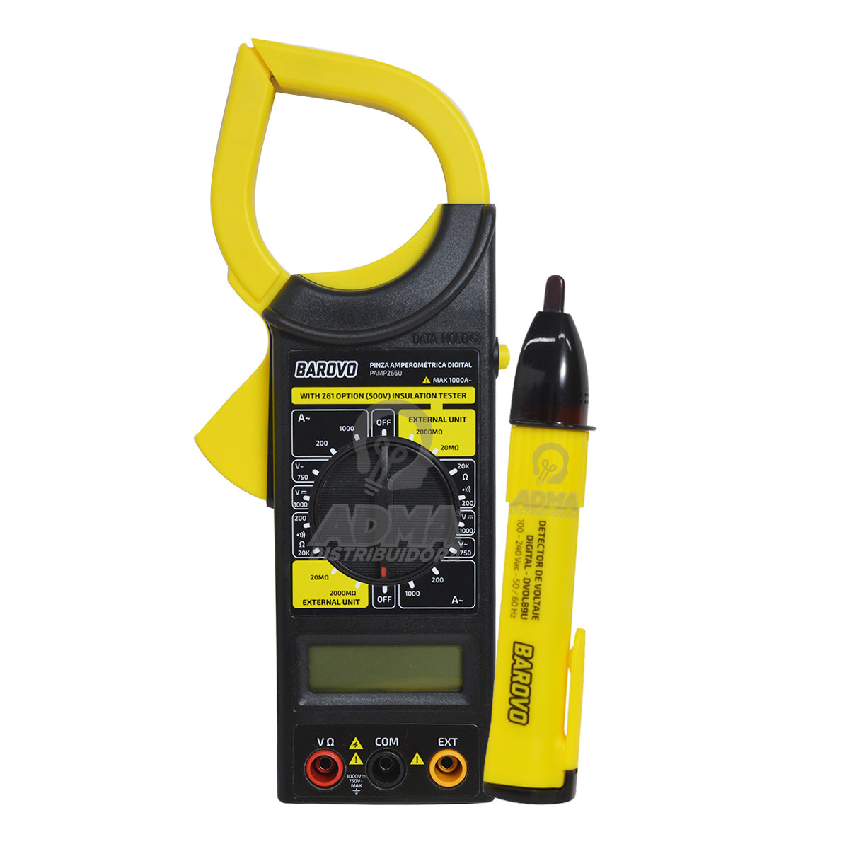 PINZA AMPEROMETRICA DIGITAL 1000AMP + BUSCAPOLO INDUCTIVO BAROVO