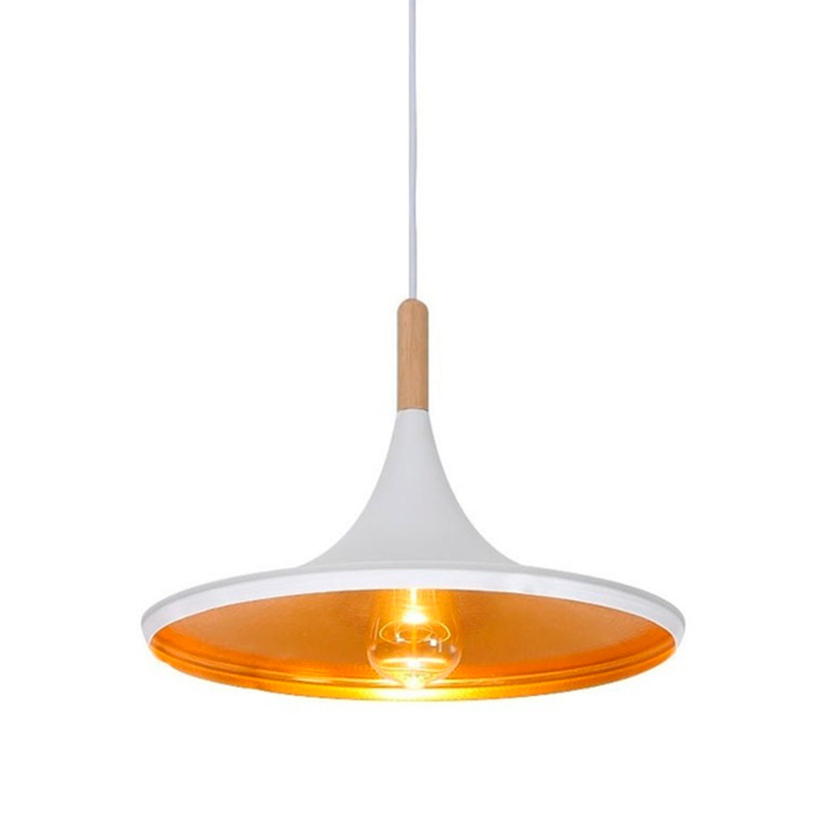 LAMPARA COLGANTE MODERNA CHINA BLANCA