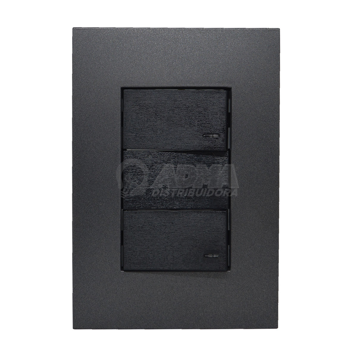 LLAVE DE LUZ ARMADA 2 TECLAS/PUNTO ANTRACITA JELUZ PLATINUM