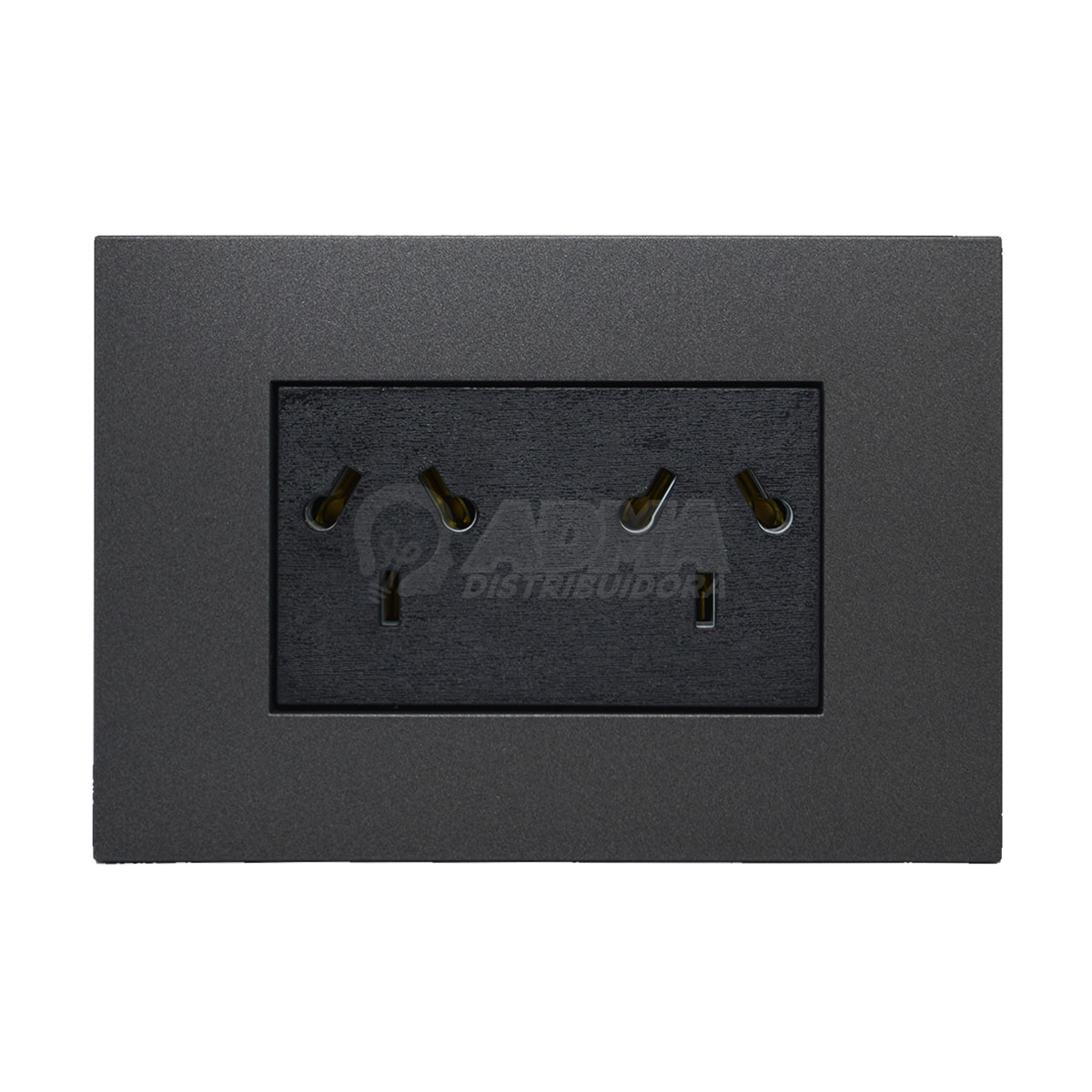 LLAVE ARMADA TOMA DOBLE ANTRACITA NORMALIZADO JELUZ PLATINUM