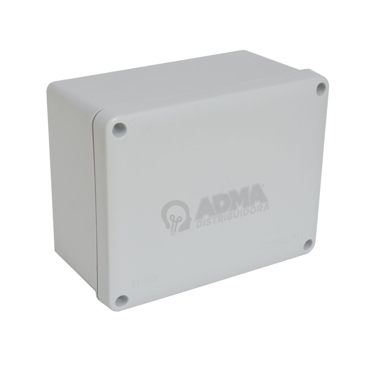 CAJA RECTANGULAR CON TAPA SOBREPONER IP65 210X310X135 GRIS GENROD
