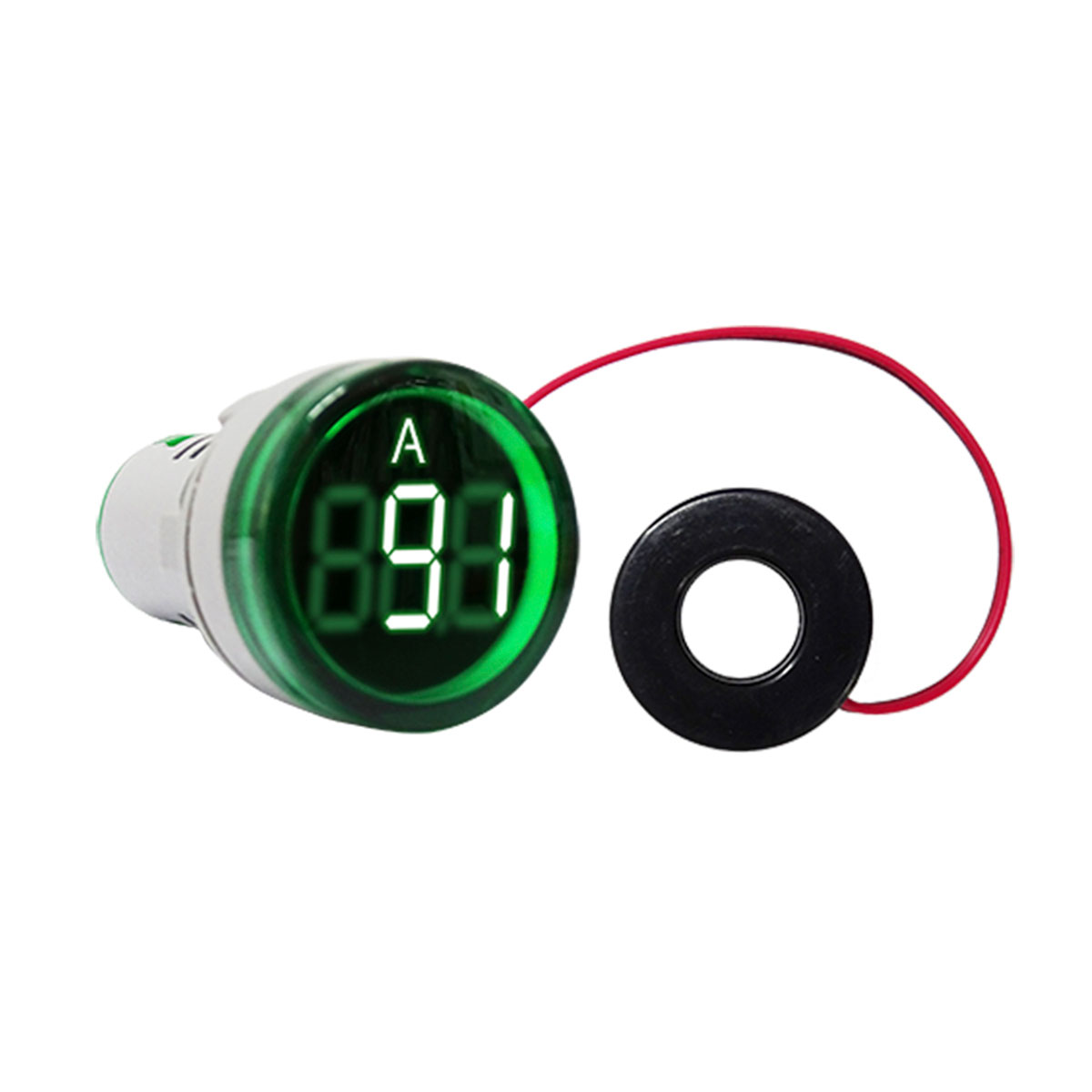 MINI VOLTAMPERIMETRO DIG D29MM 500VCA-50 VERDE