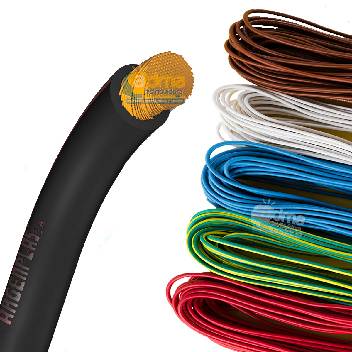 CABLE UNIPOLAR FLEXIBLE 1 MM ARGENPLAS NEGRO