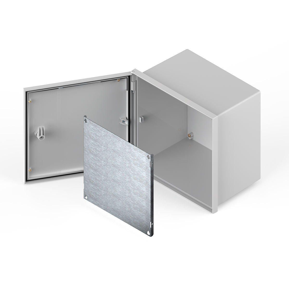 GABINETE ESTANCO PVC Q ENERGY CON BANDEJA 320X320X200 GENROD