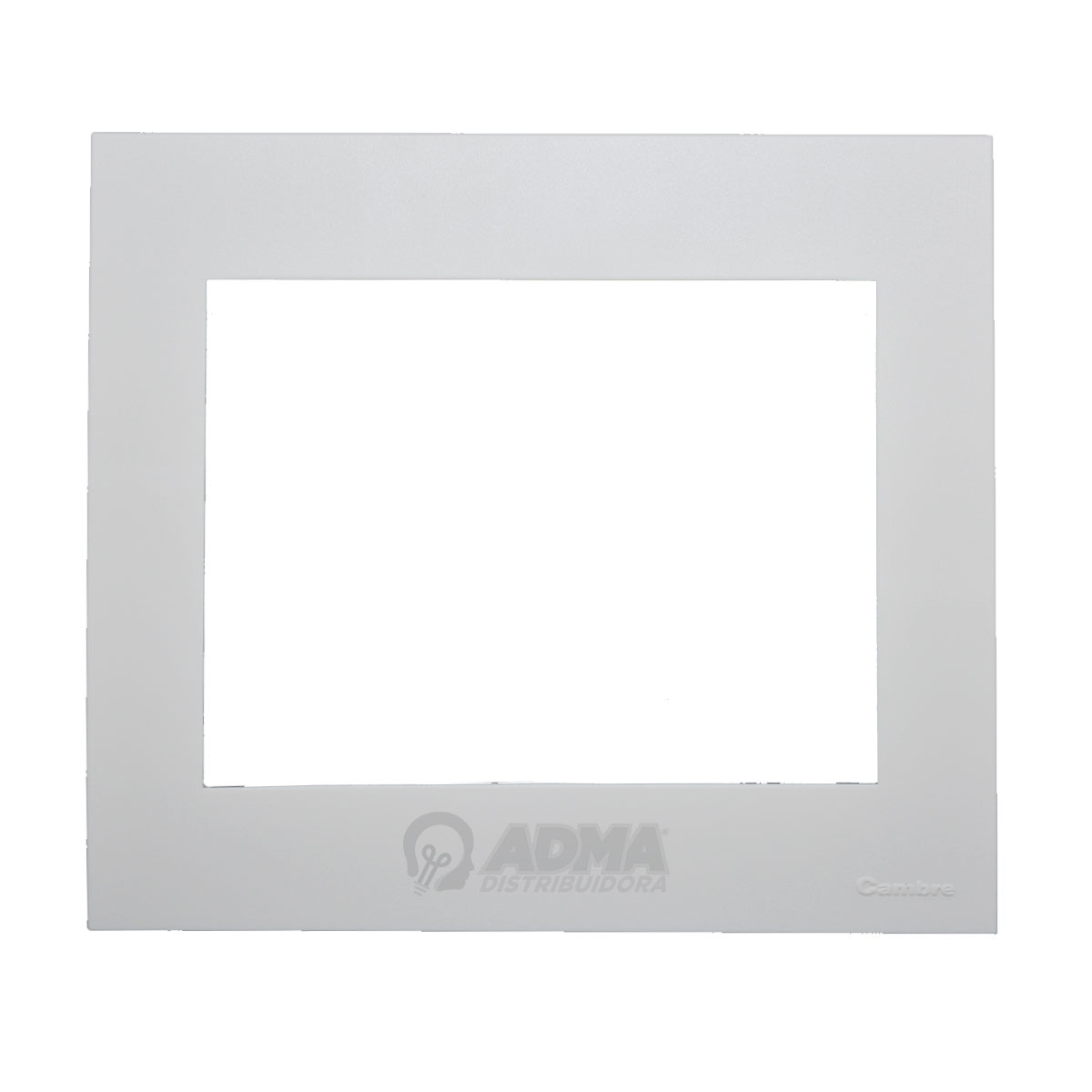 TAPA Y DISTANCIADOR BAUHAUS 10X10 BLANCO 8 MOD CON RIBETE CAMBRE