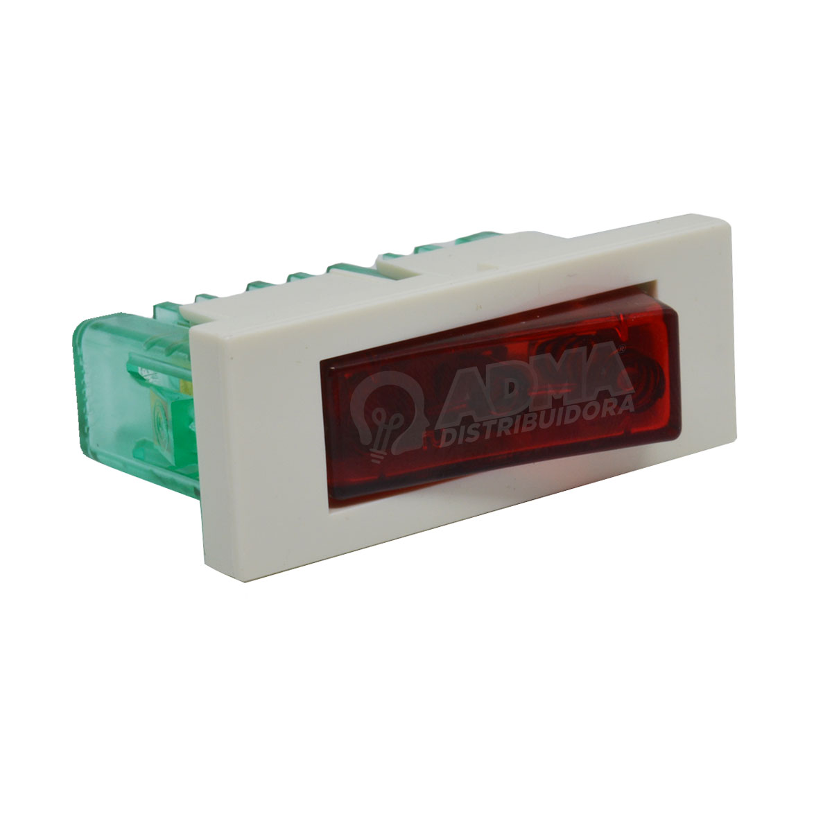 MODULO PULSADOR SIGLO XXI ROJO APTO NEON CAMBRE