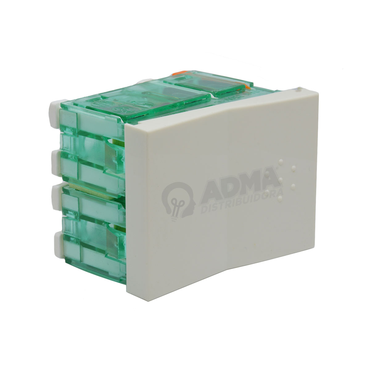MODULO INTERRUPTOR BIPOLAR 4 VIAS BLANCO SIGLO XXII