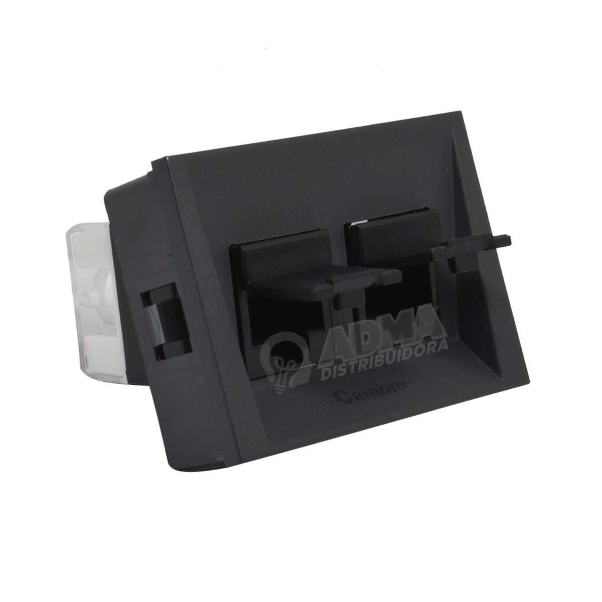 MODULO TOMA P/ INTERCONEXION RJ45 DOBLE GRIS CAMBRE