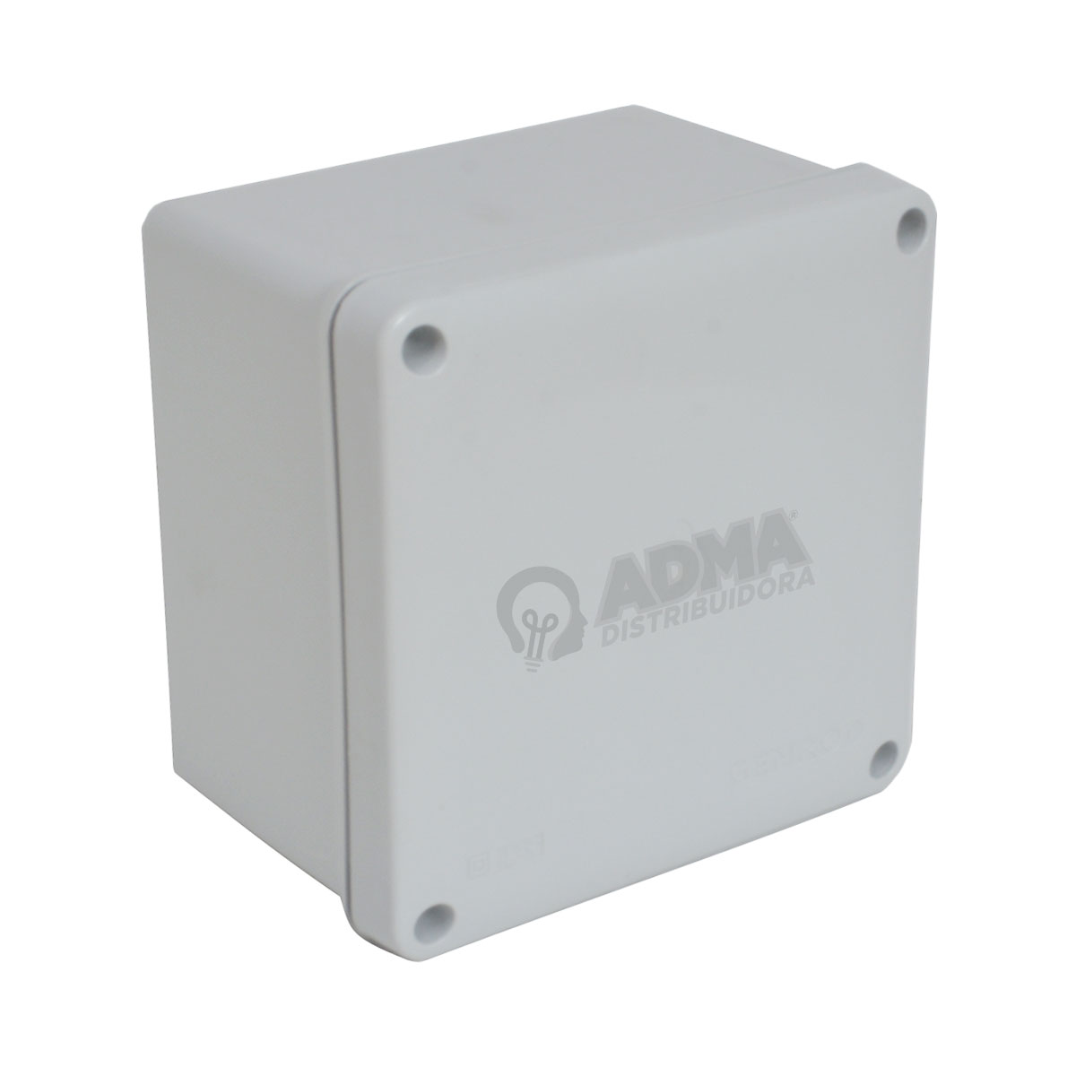 CAJA CUADRADA CON TAPA SOBREPONER 310X310X110 GRIS GENROD