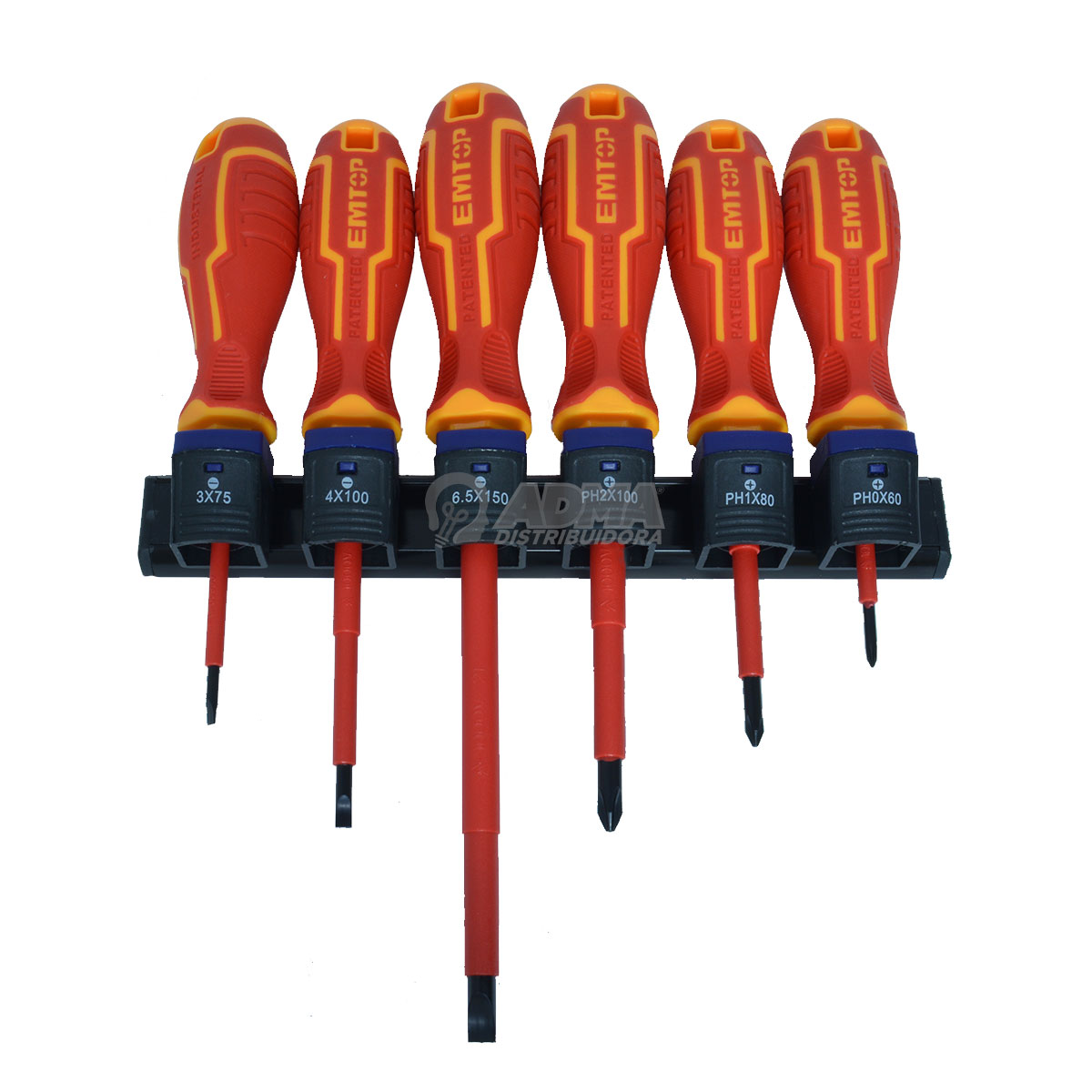 SET DE 6 DESTORNILLADORES AISLADOS INDUSTRIAL PL – PH EMTOP