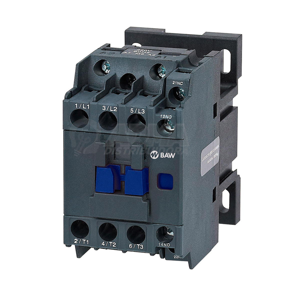 CONTACTOR 3P BAW 9A 1NA+1NC 220VCA