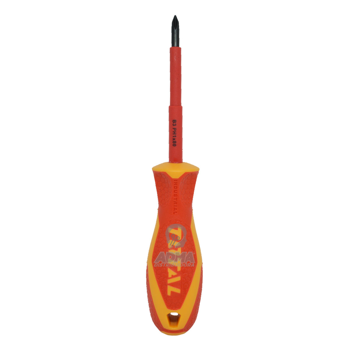 DESTORNILLADOR PHILLIPS AISLADO PH1 x 80mm INDUSTRIAL TOTAL